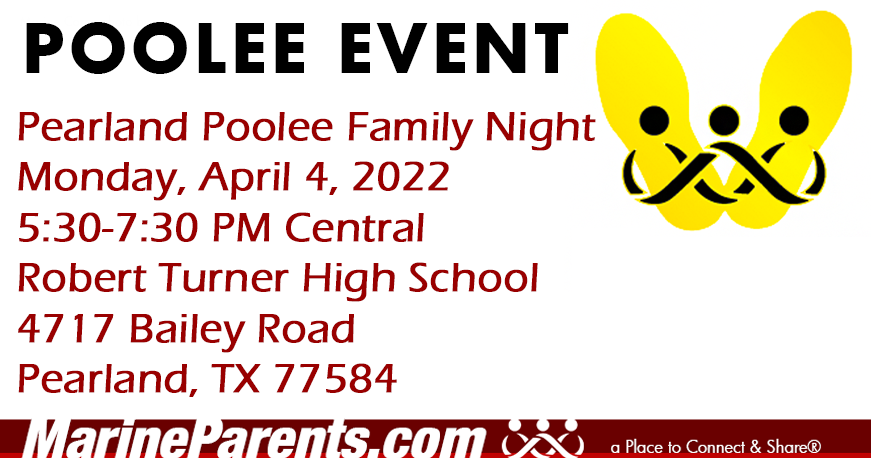 Pearland Poolee Family Night Monday, April 4, 2022 5:30-7:30 PM Central Pearland, TX