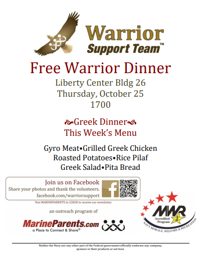 Warrior Support Team Dinner