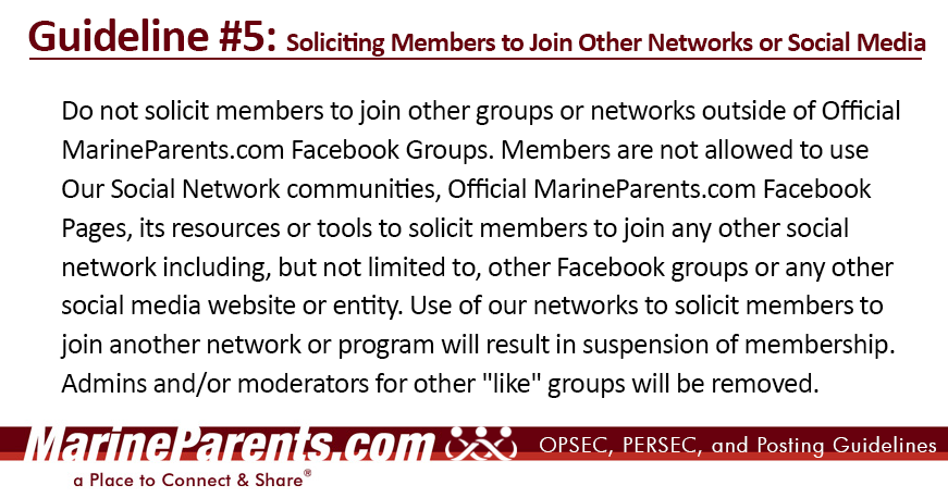 MarineParents.com Guideline 1