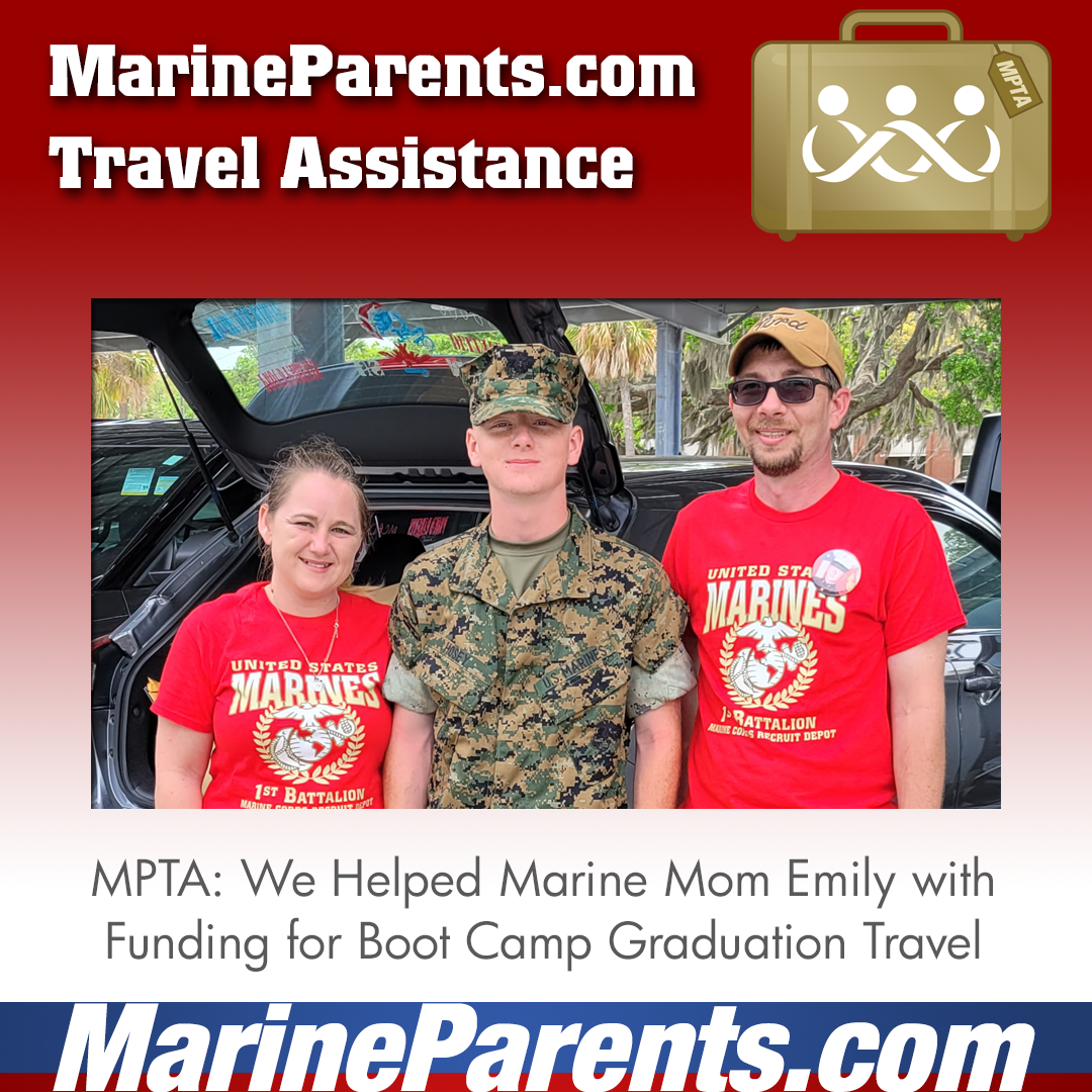 MPTA Helps Marine Mother, Emily, Attend Graduation