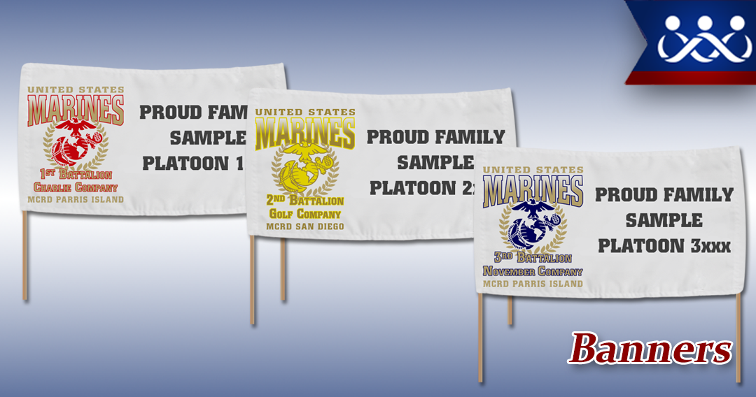 Custom Marine Corps Graduation Banners