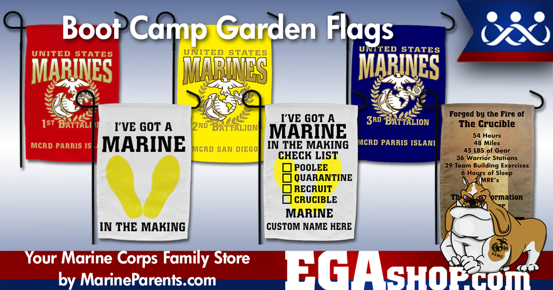 Marine Corps Boot Camp Garden Flags