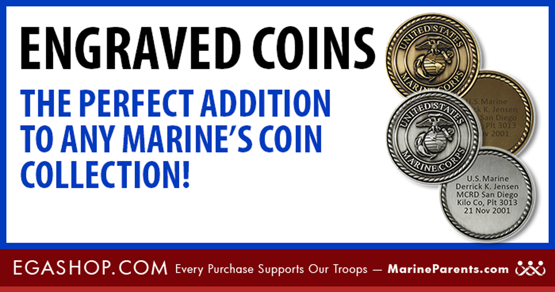 Marine Corps Custom Engraved Coins