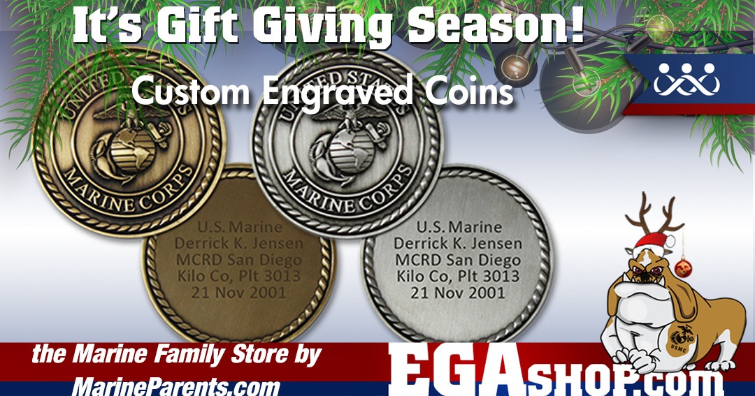 Marine Corps Gifts: Custom Engraved Coins