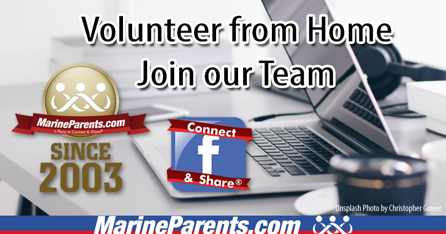 Join our team of Volunteers at MarineParents.com