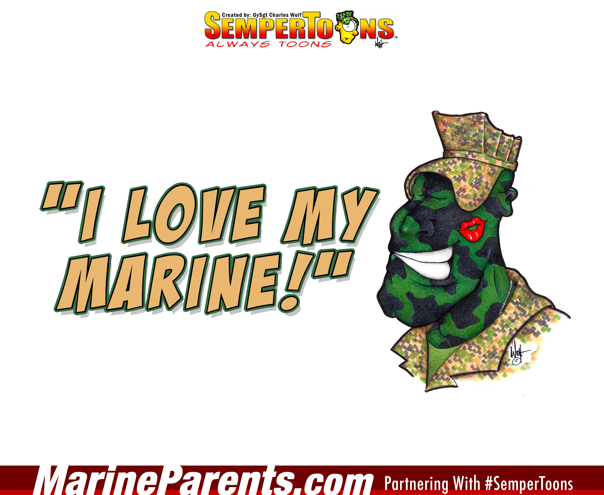 Semper Toons Love My Marine