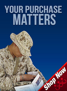 Your Purchase Matters CPP vertical banner, no text