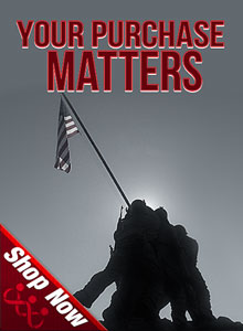 Your Purchase Matters TMP vertical banner, no text