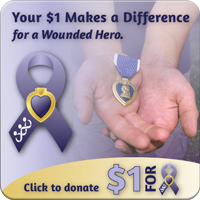 Purple Heart Hero Dollar Campaign slide