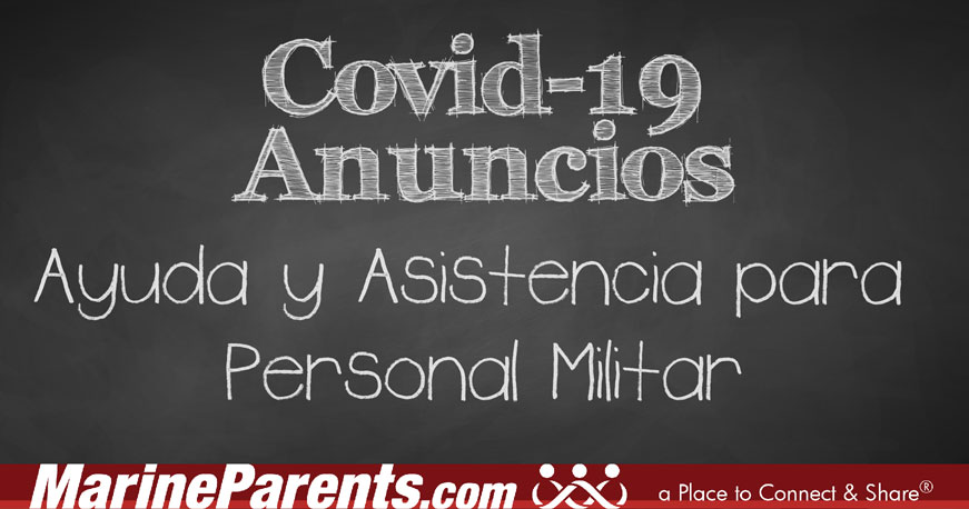 COVID-19 Ayuda y Asistencia para Personal Militar
