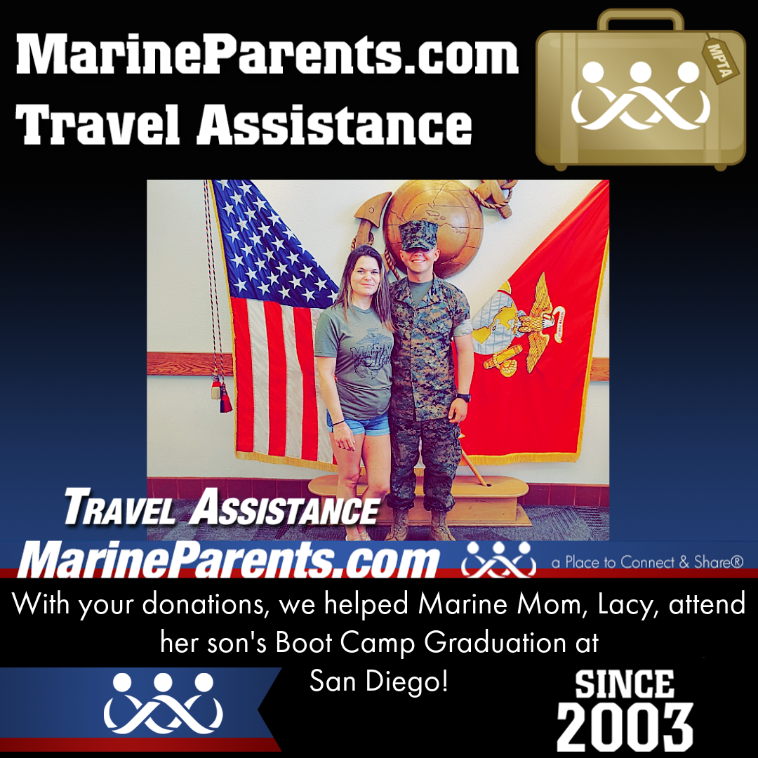 MPTA Helps Marine Mother, Lacy, Attend Graduation