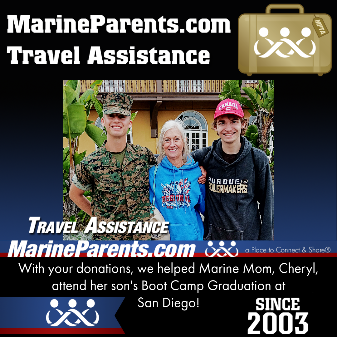 MPTA Helps Marine Mom, Cheryl, Attend Graduation