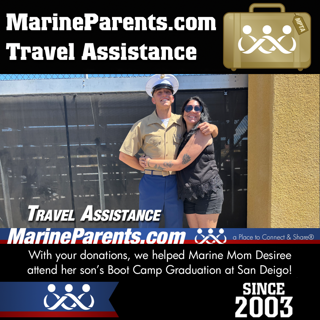 MPTA Helps Marine Mom, Desiree, Attend Graduation