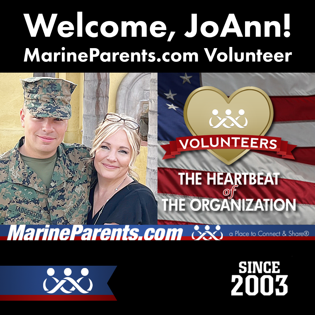 Congratulations to JoAnn Tadgerson, our newest Volunteer!