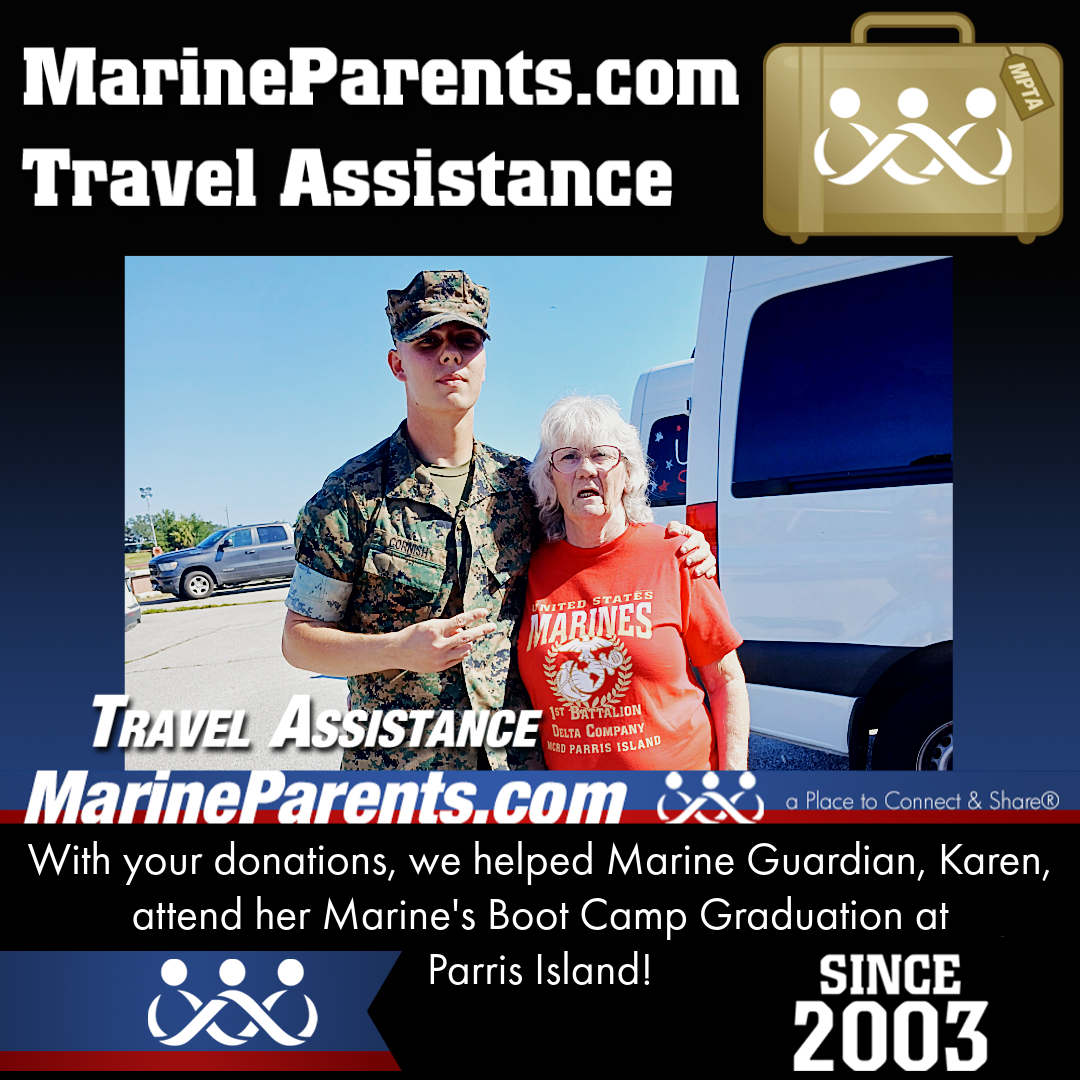 MPTA Helps Marine Guardian, Karen, Attend Graduation