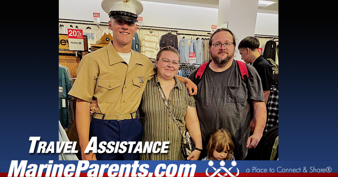 MPTA Helps Marine Parents, Katherine & Gregory, Attend Graduation