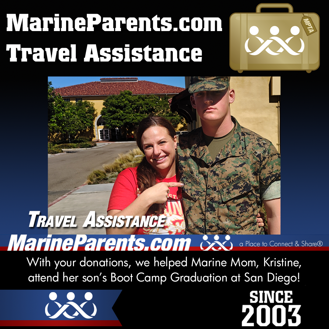 MPTA Helps Marine Mom, Kristine, Attend Graduation