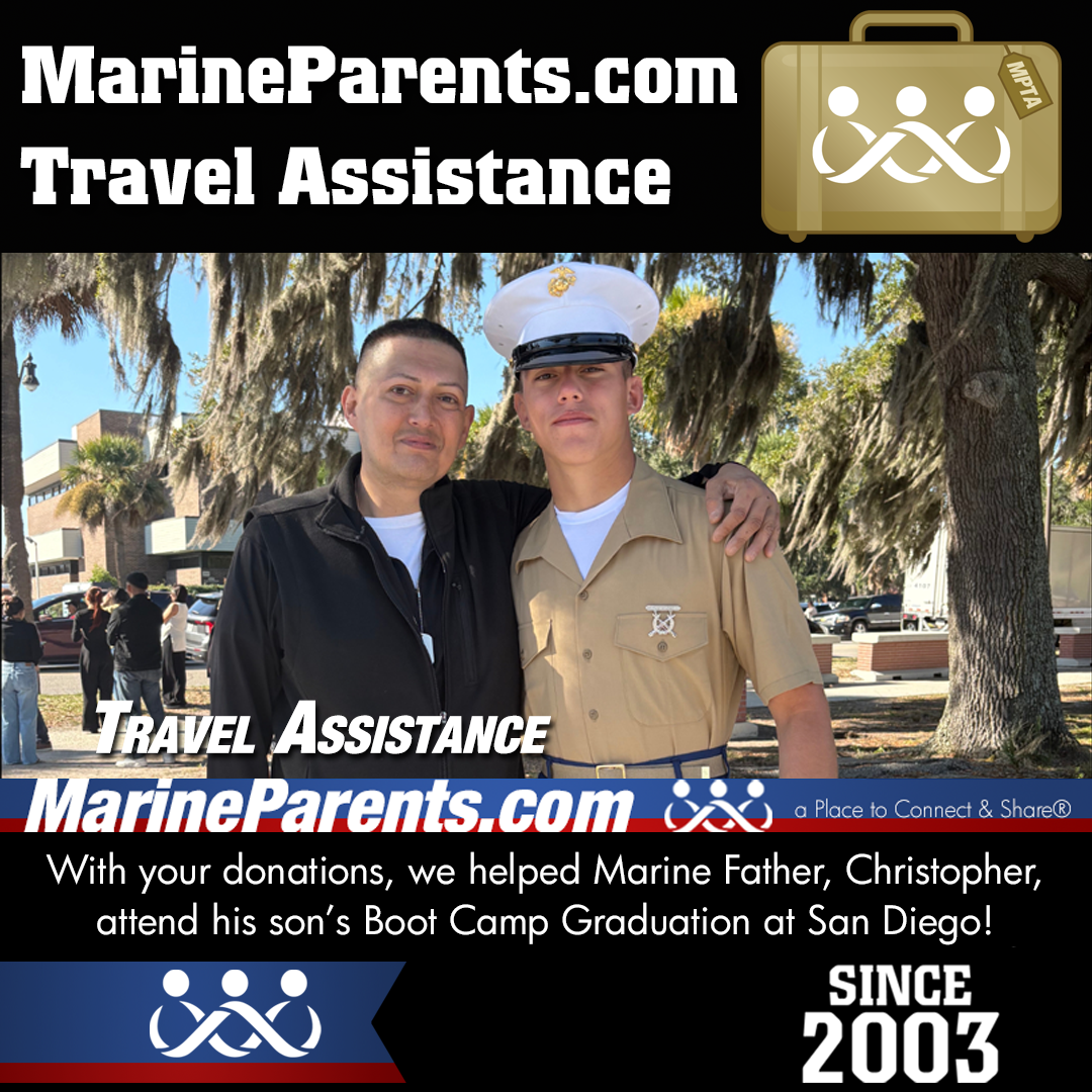MPTA Helps Marine Father, Christopher, Attend Graduation