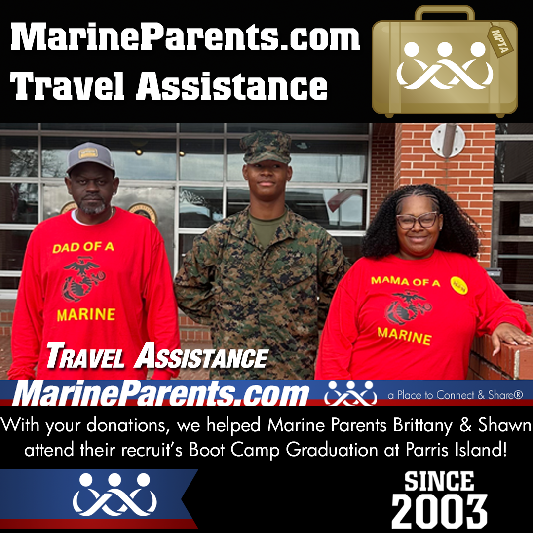 MPTA Helps Marine Parents, Brittany & Shawn, Attend Graduation