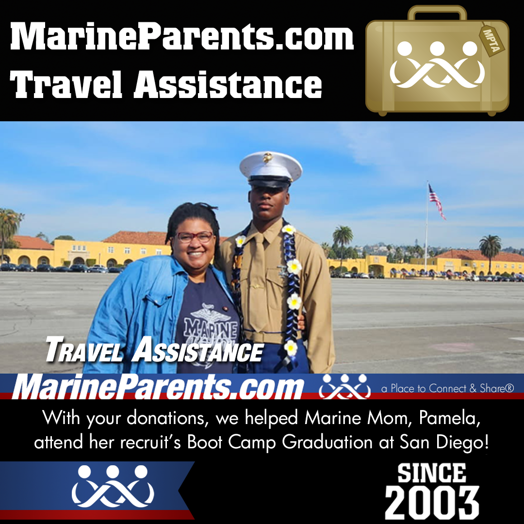MPTA Helps Marine Mom, Pamela, Attend Graduation