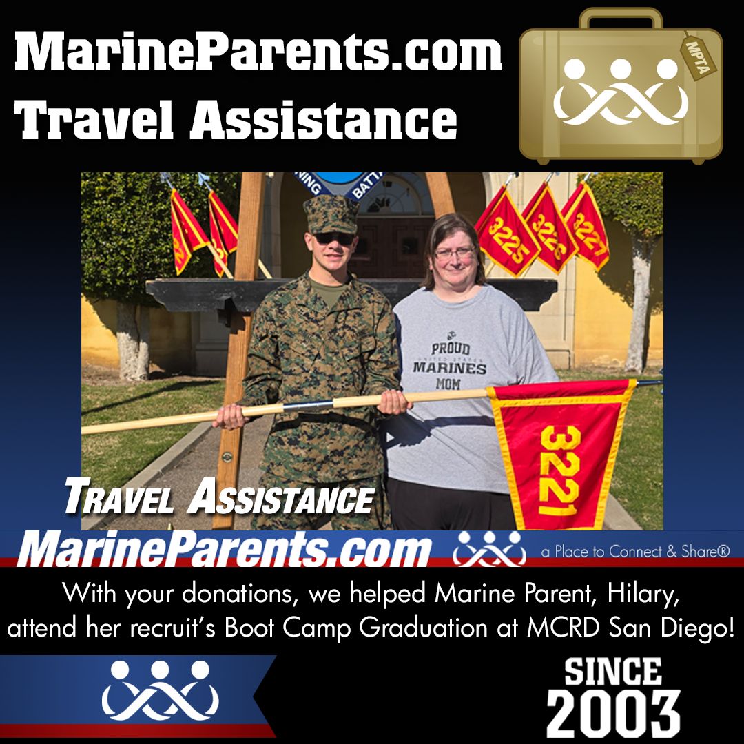 MPTA Helps Marine Mom, Hilary, Attend Graduation