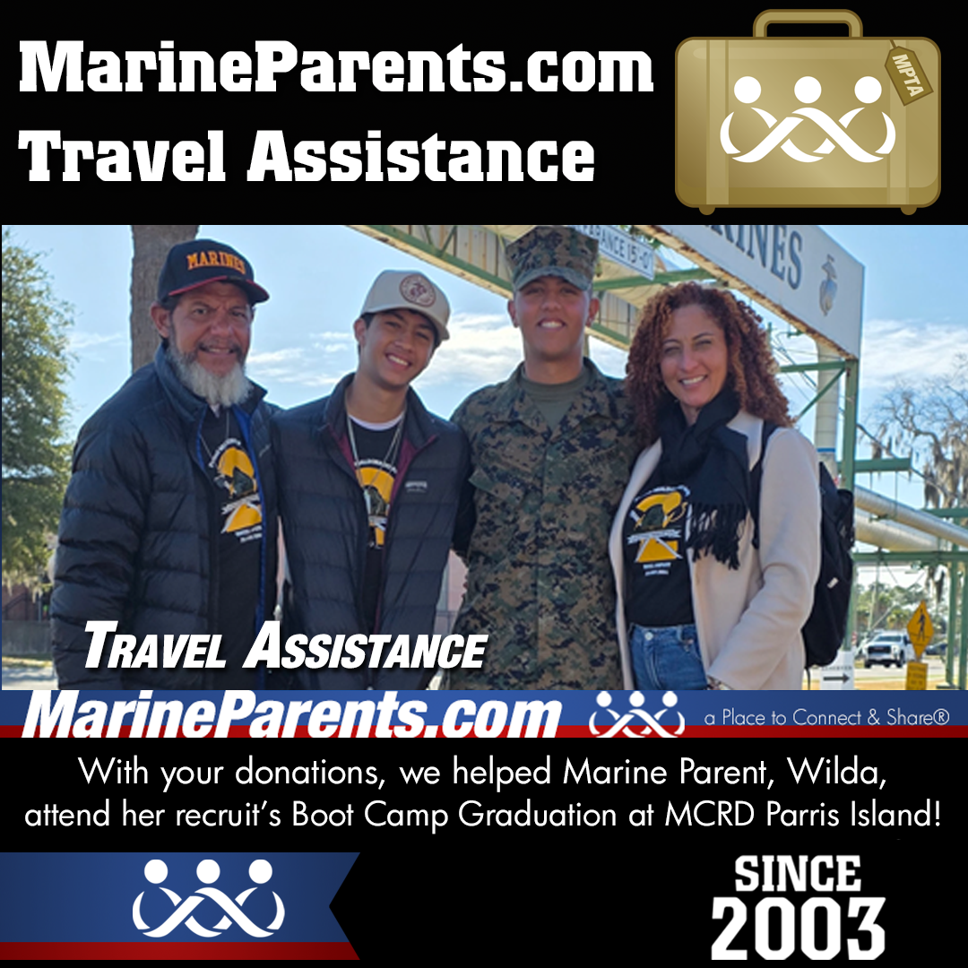 MPTA Helps Marine Mom, Wilda, Attend Graduation