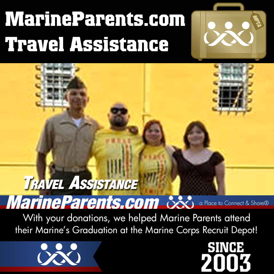 MPTA Helps Marine Parents, Alice & Andrew, Attend Graduation