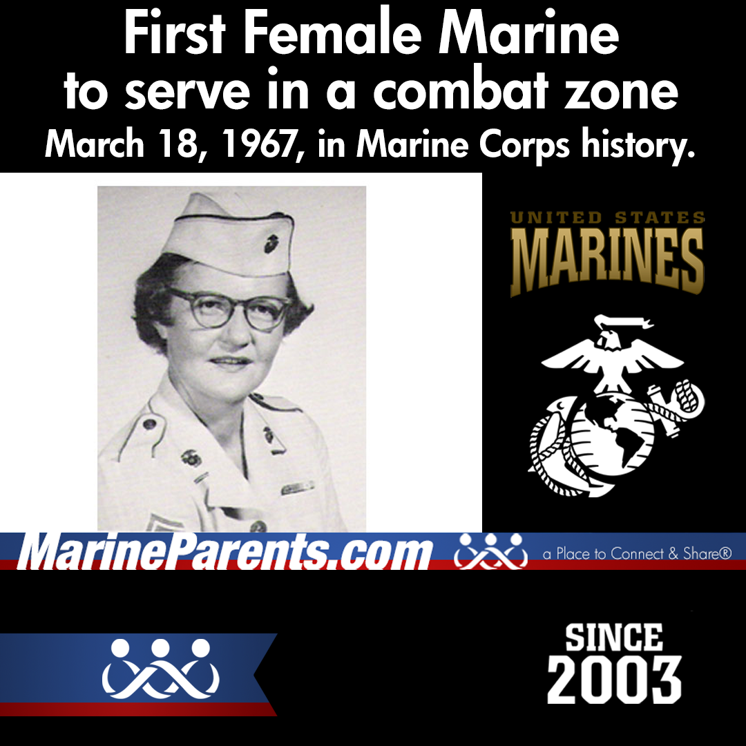 First Female Marine to Serve in a Combat Zone