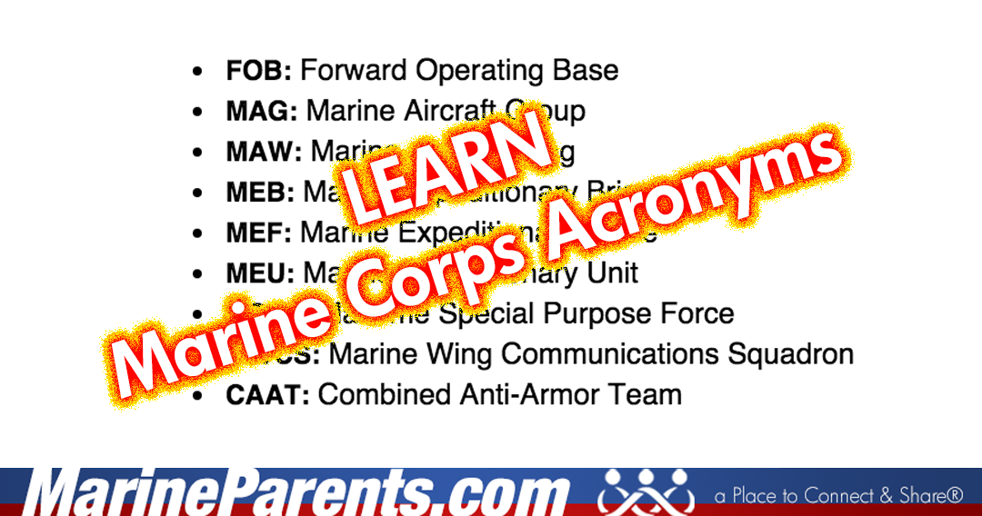 Marine Corps Acronyms & Abbreviations