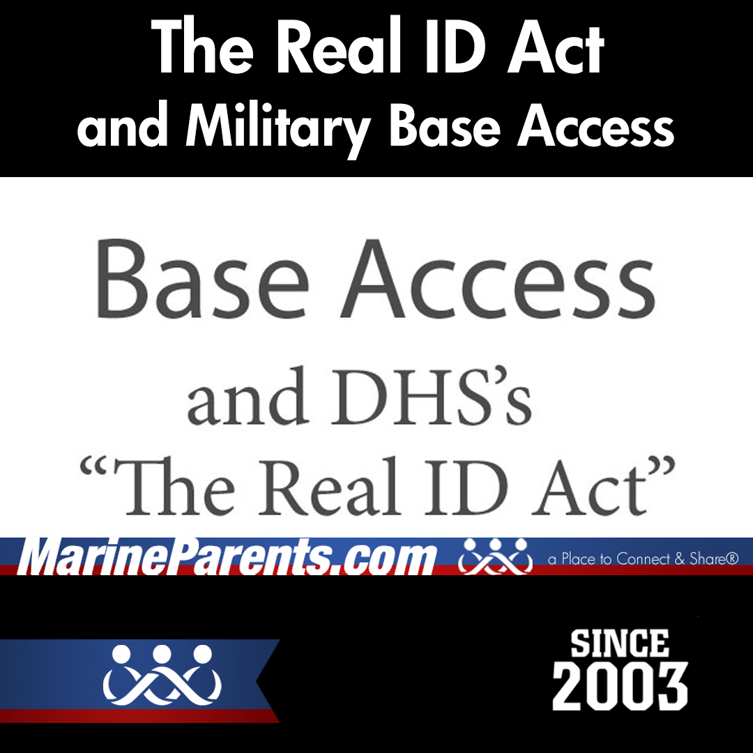 The Real ID Act and Military Base Access