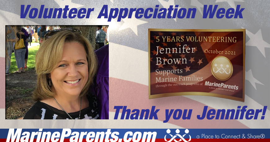 Jennifer Brown Celebrates 5 Years of Volunteering