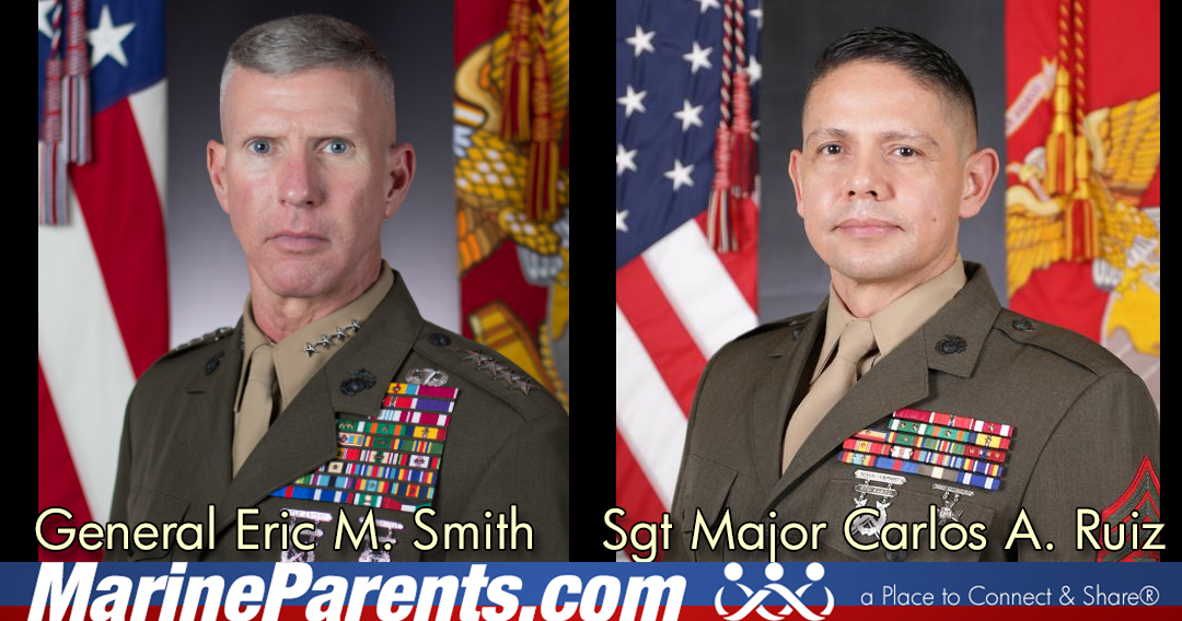 The Commandant and Sergeant Major of the Marine Corps