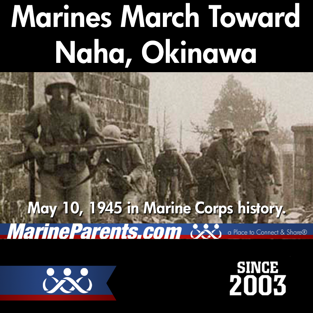 Marines March Toward Naha, Okinawa