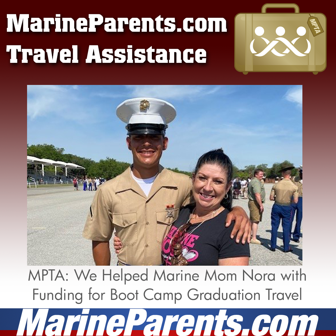 MPTA Helps Marine Mother, Nora, Attend Graduation