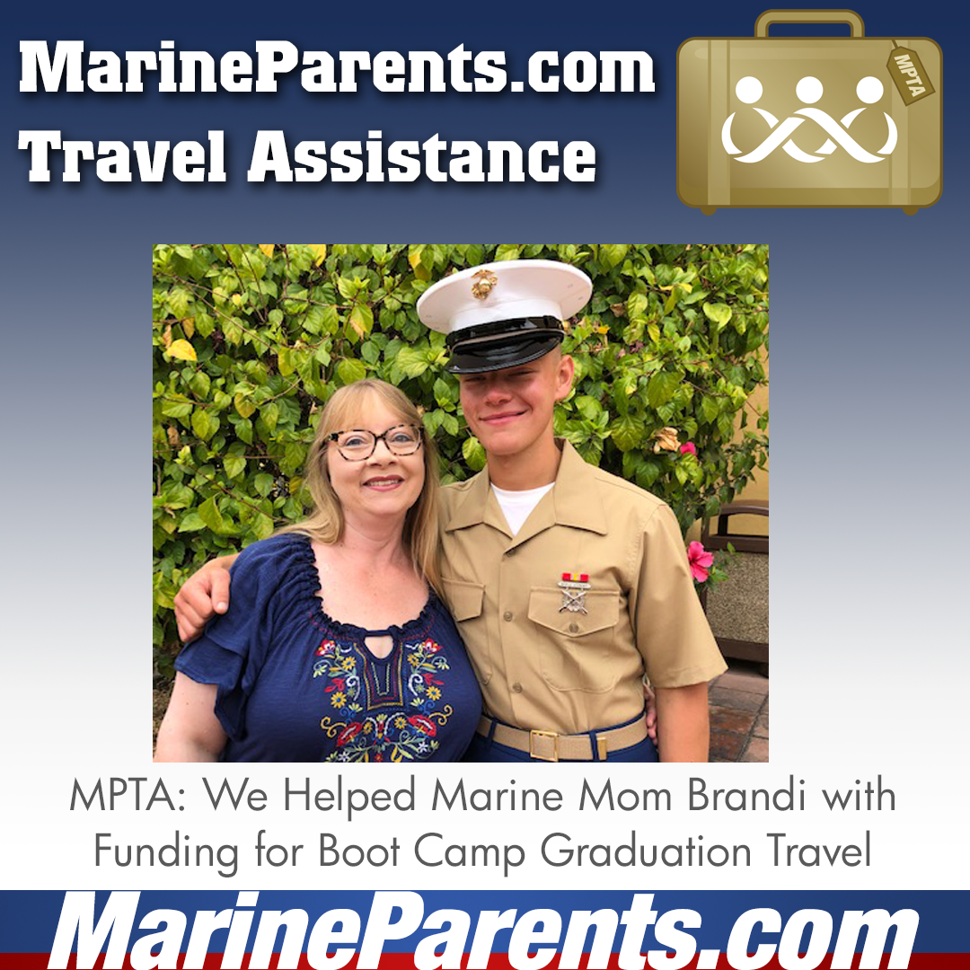 MPTA Helps Marine Mother, Brandi, Attend Graduation