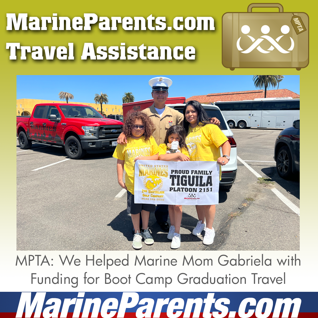 MPTA Helps Marine Mother, Gabriela, Attend Graduation