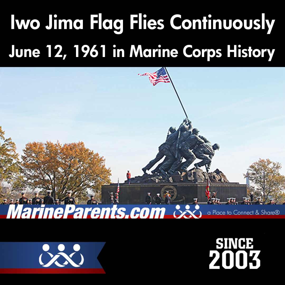 Flag Flies Continuously at Marine Corps Memorial