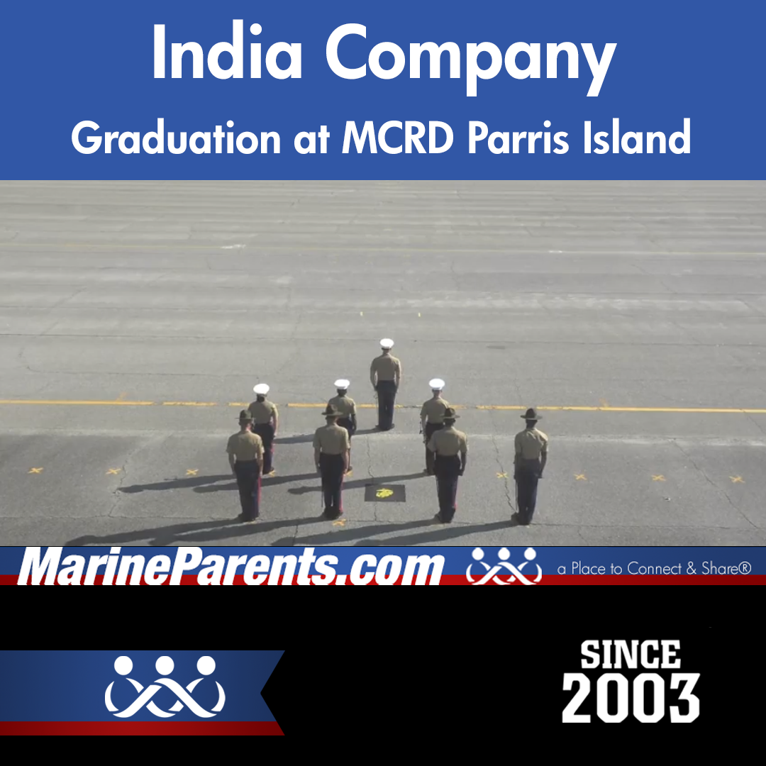India Company Parris Island Graduation