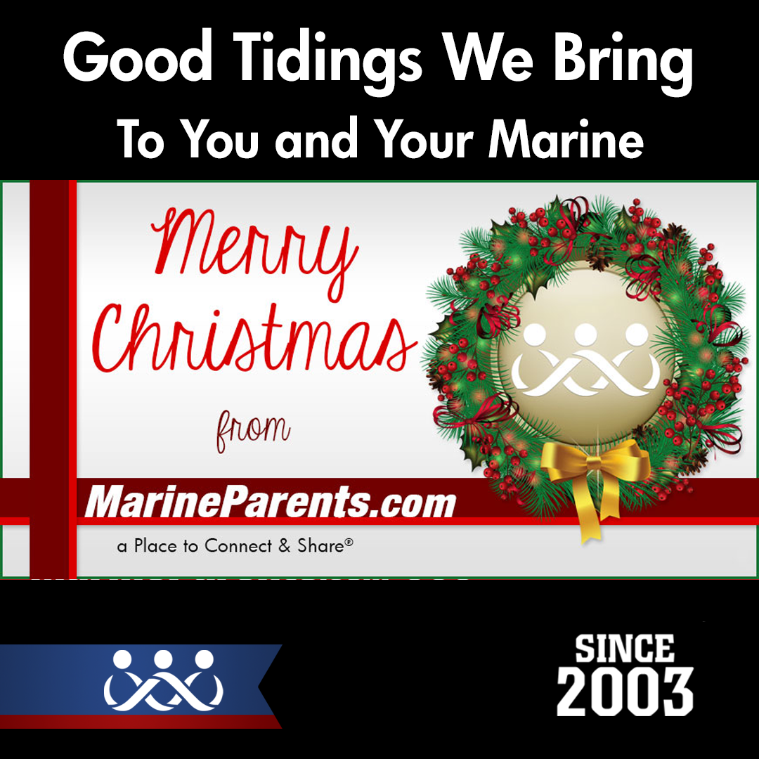 Good Tidings We Bring to You and Your Marine