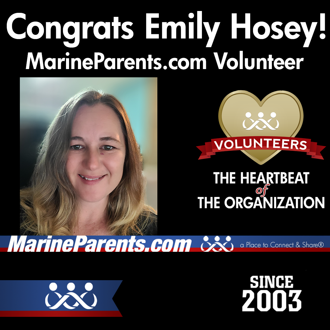 Congratulations to Emily Hosey, our newest Volunteer!