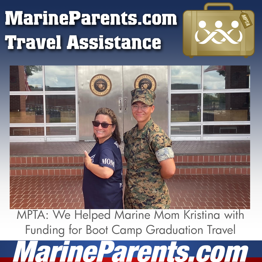 MPTA Helps Marine Mother, Kristina, Attend Graduation