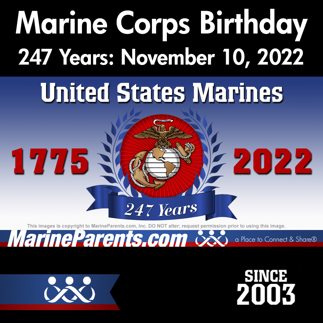 247th Marine Corps Birthday Coming Up!