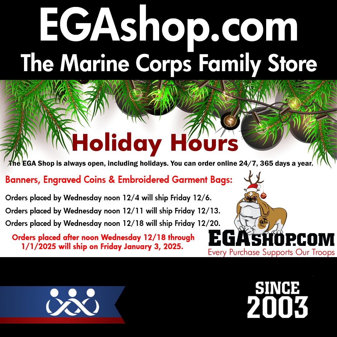 EGA Shop Holiday Hours