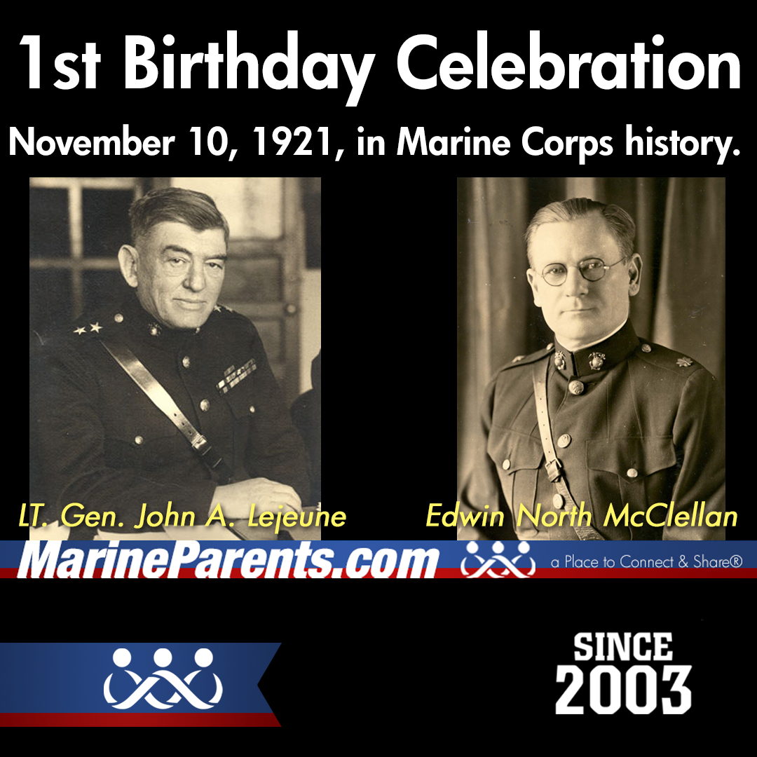 First Celebration of Marine Corps' Birthday