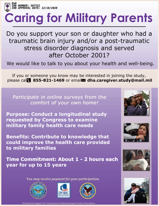 Caring for Military Parents Who Care for their Service Member