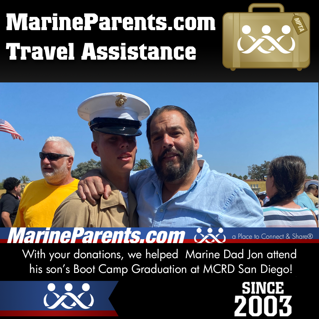 MPTA Helps Marine Father, Jon, Attend Graduation