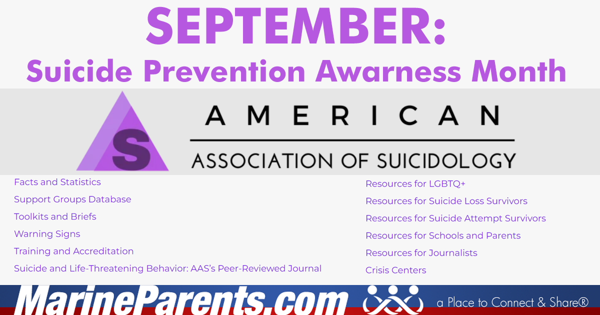 National Suicide Prevention & Awareness Month