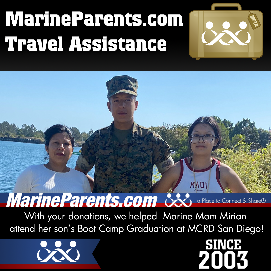 MPTA Helps Marine Mother, Mirian, Attend Graduation
