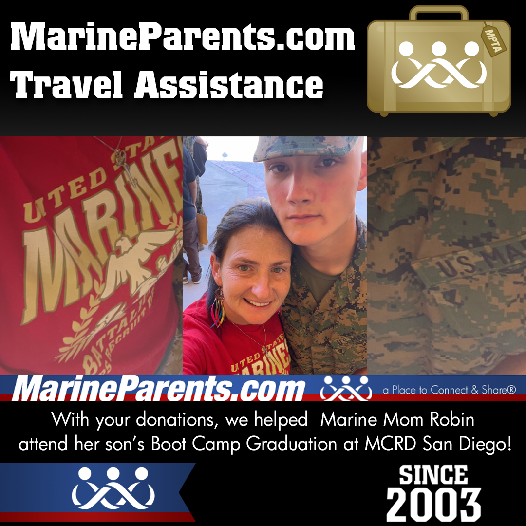 MPTA Helps Marine Mother, Robin, Attend Graduation
