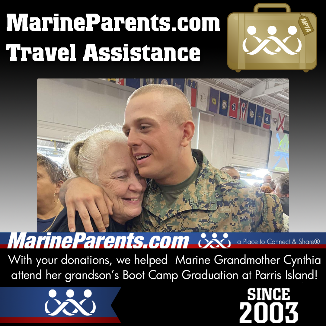 MPTA Helps Marine Mother, Cynthia, Attend Graduation